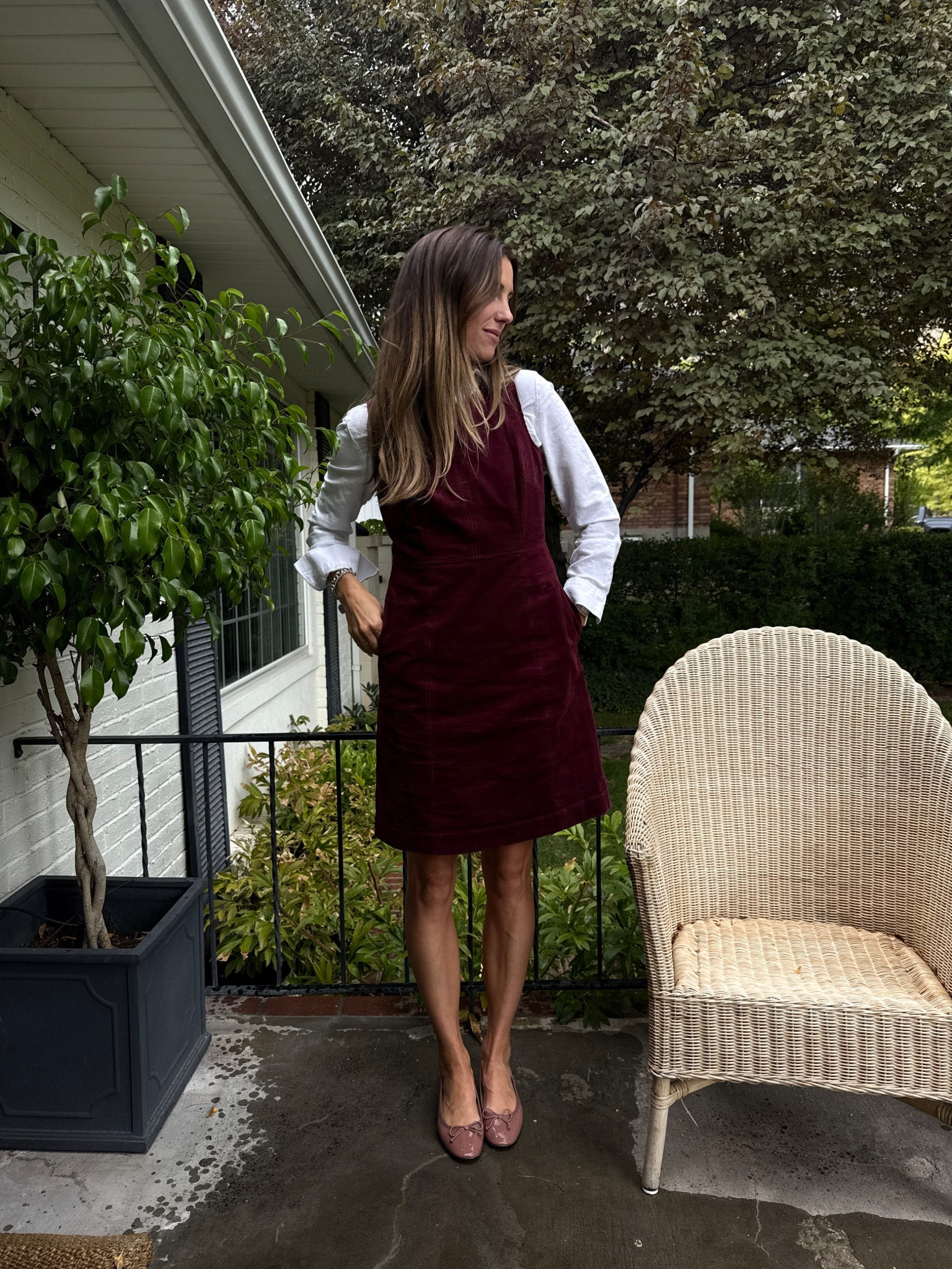 This corduroy dress from @boden!!! #bodenpartner 