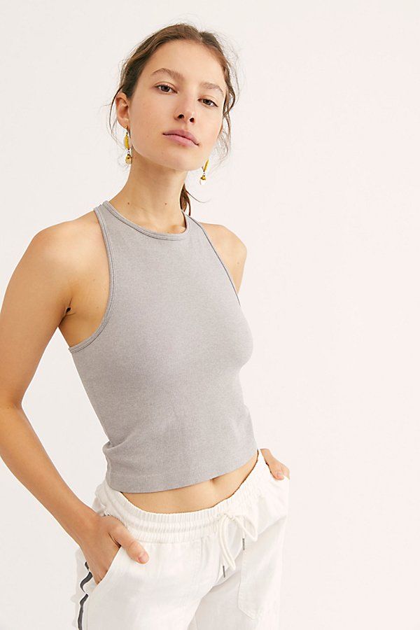 Hayley Racerback Brami by Intimately at Free People, Heather Grey, XS/S | Free People (Global - UK&FR Excluded)