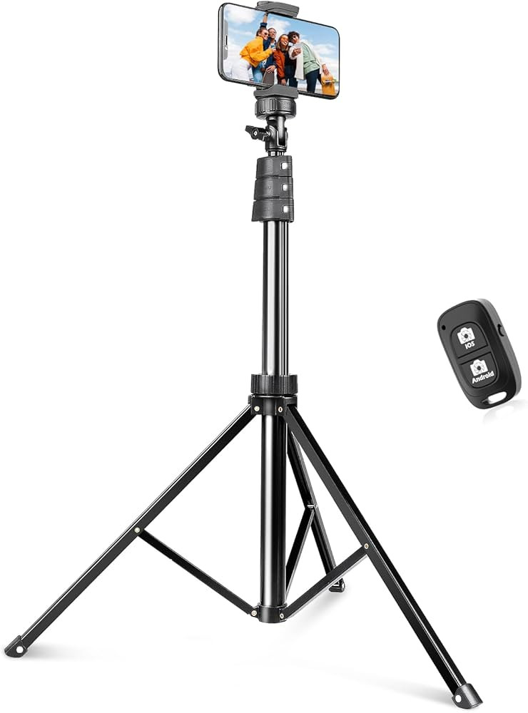 SENSYNE 72" Phone Tripod, Extendable Cell Phone Tripod Stand, Selfie Stick Tripod with Wireless R... | Amazon (US)