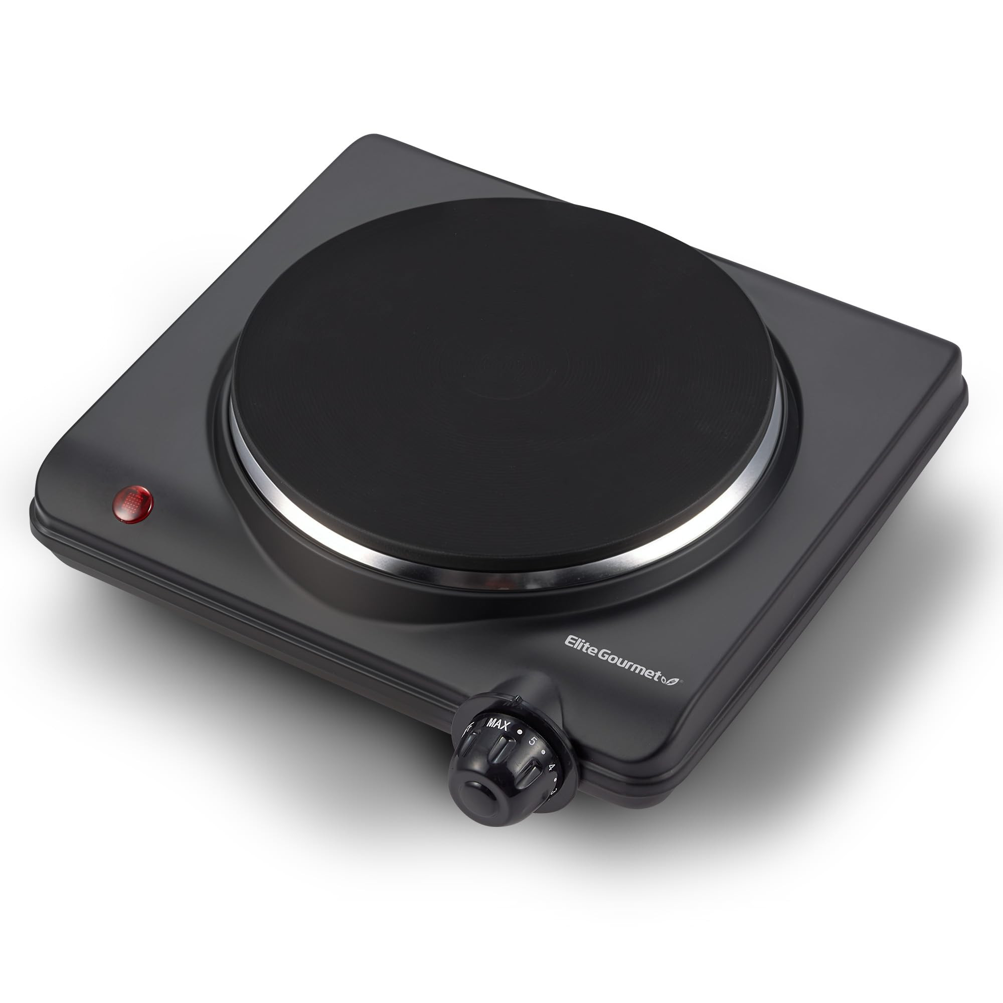 Elite Gourmet ESB-301BF# Countertop Single Cast Iron Burner, 1000 Watts Electric Hot Plate, Tempe... | Amazon (US)
