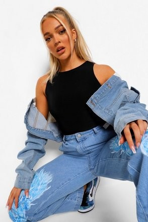 Petite Double Layer Bodysuit | Boohoo.com (US & CA)
