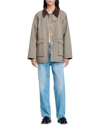 Sandro Bastille Mock Neck Coat  | Bloomingdale's Women | Bloomingdale's (US)