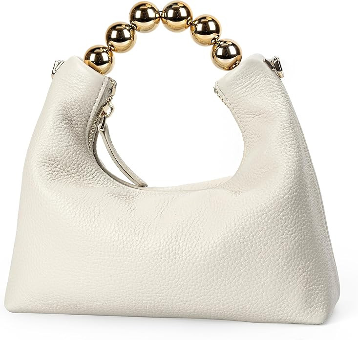 DORIS&JACKY Small Top Handle Clutch Purse for Women, Designer Evening Bag With Pearl Tote Handle ... | Amazon (US)