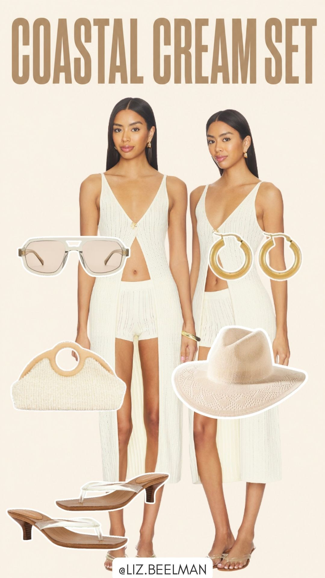 COASTAL CREAM SET

#vacation #resort #inspo #neutral #minimal 

 #LTKdayinmylife #LTKgrwm #LTKootd