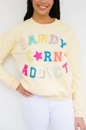 CANDY CORN ADDICT PULLOVER | Judith March