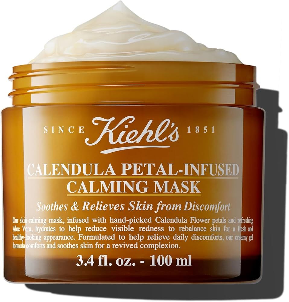 Kiehl's Calendula Petal Infused Calming Mask, Hydrating & Soothing Gel Face Mask for All Skin Typ... | Amazon (US)