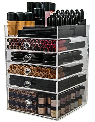 Acrylic Makeup Organizer Cube | 5 Drawers Storage Box For Vanity Tables | By N2 Makeup Co | Amazon (US)