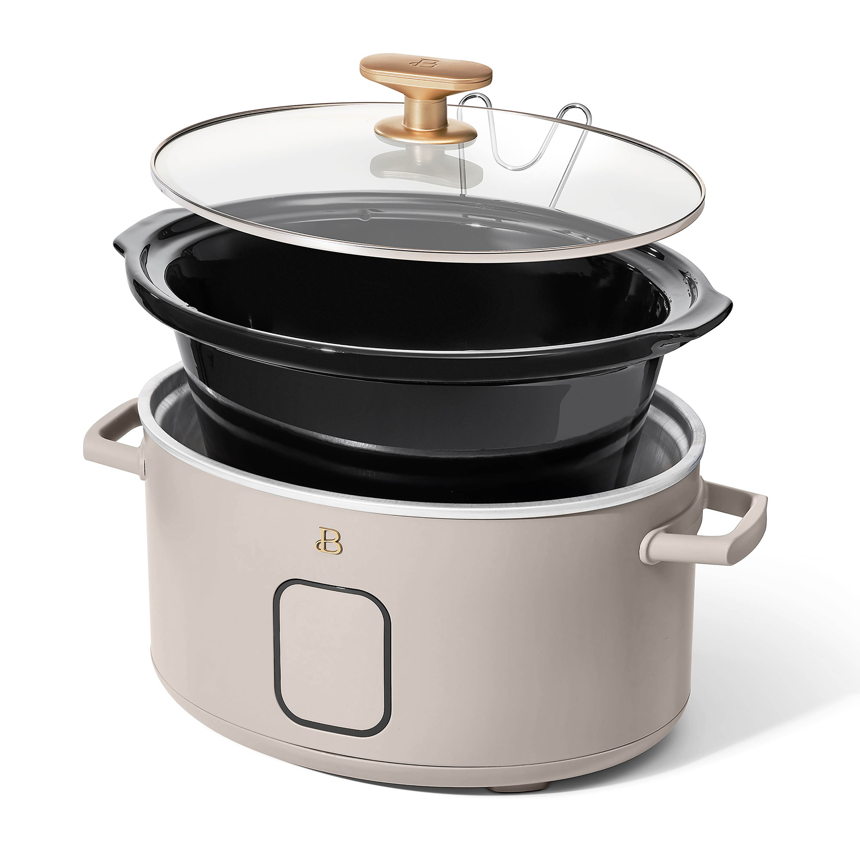 Beautiful 6 Qt Programmable Slow Cooker, Porcini Taupe by Drew Barrymore | Walmart (US)