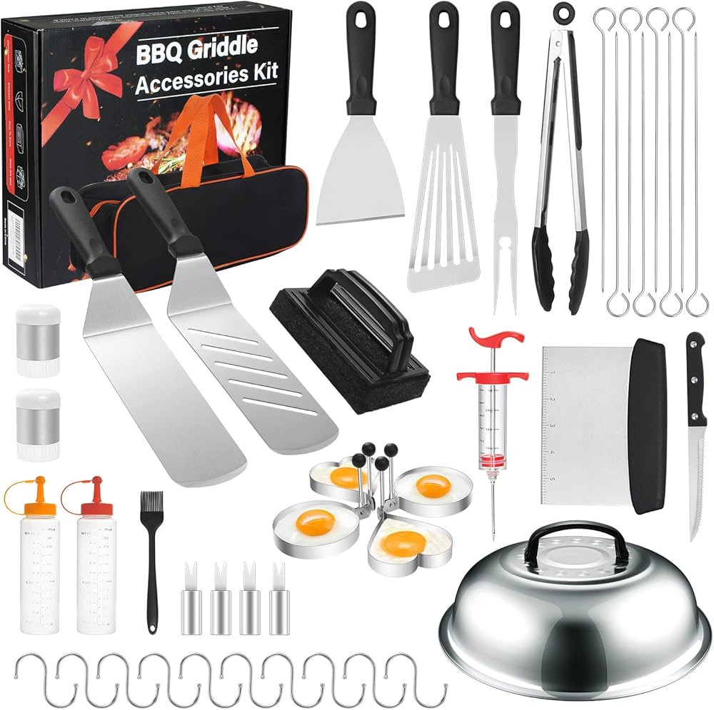 Griddle Accessories Kit, 43PCS Flat Top Grill Accessories Set for Blackstone and Camp Chef, Grill... | Amazon (US)