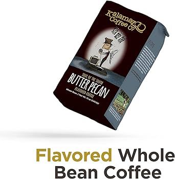 KALAMAZOO COFFEE COMPANY Specialty Flavored Whole Bean Coffee - Butter Pecan Medium Roast - 12oz ... | Amazon (US)