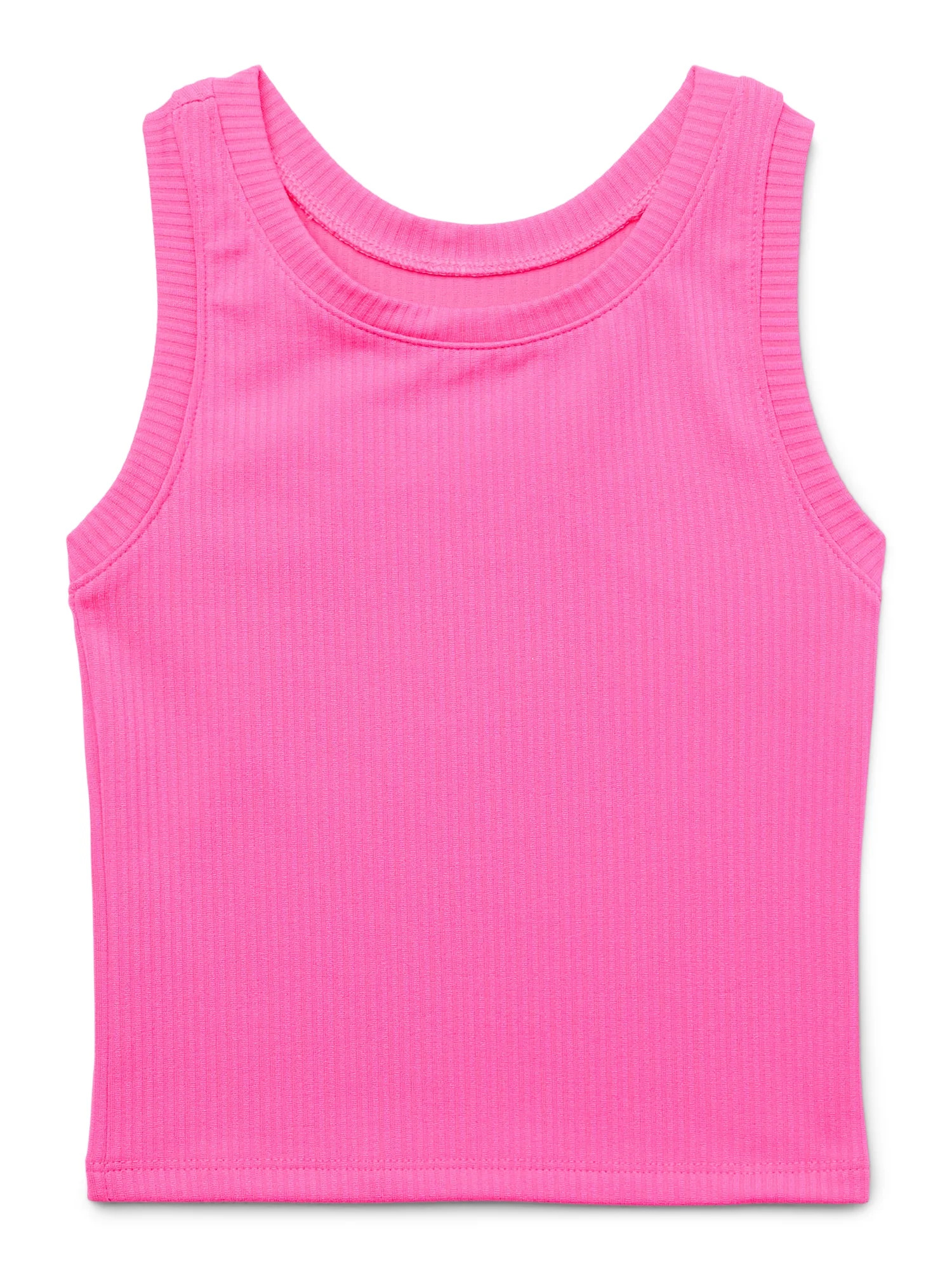 Athletic Works Girls Ribbed Tank Top, Sizes 4-18 | Walmart (US)