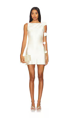 Lovers and Friends x Maggie MacDonald Mariam Mini Dress in Ivory from Revolve.com | Revolve Clothing (Global)