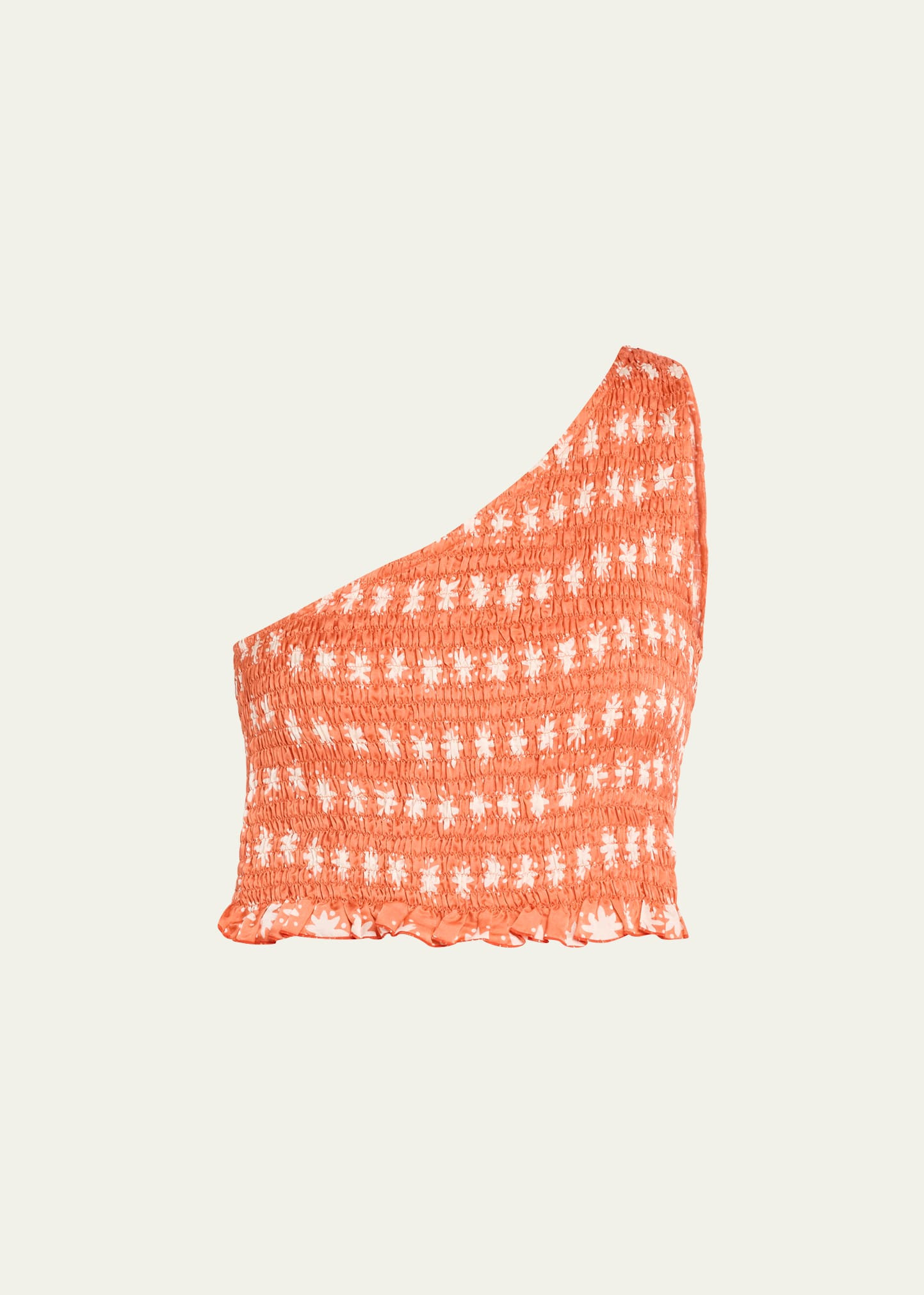 Cloe Cassandro Tara One-Shoulder Smocked Top | Bergdorf Goodman