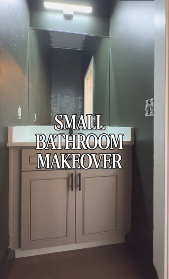A dramatic before-and-after powder bathroom makeover. 

 #LTKdayinmylife #LTKmomlife #LTKHome