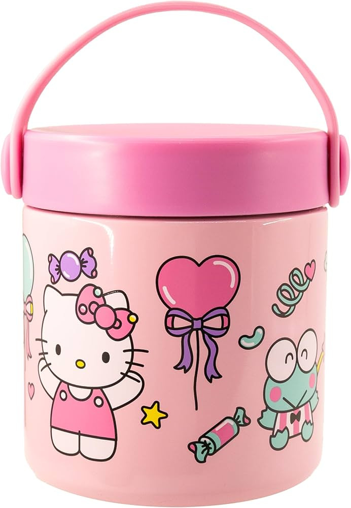 Sanrio Hello Kitty and Friends Insulated Soup Container for Kids | 12oz Thermo Food Jar with Hand... | Amazon (US)
