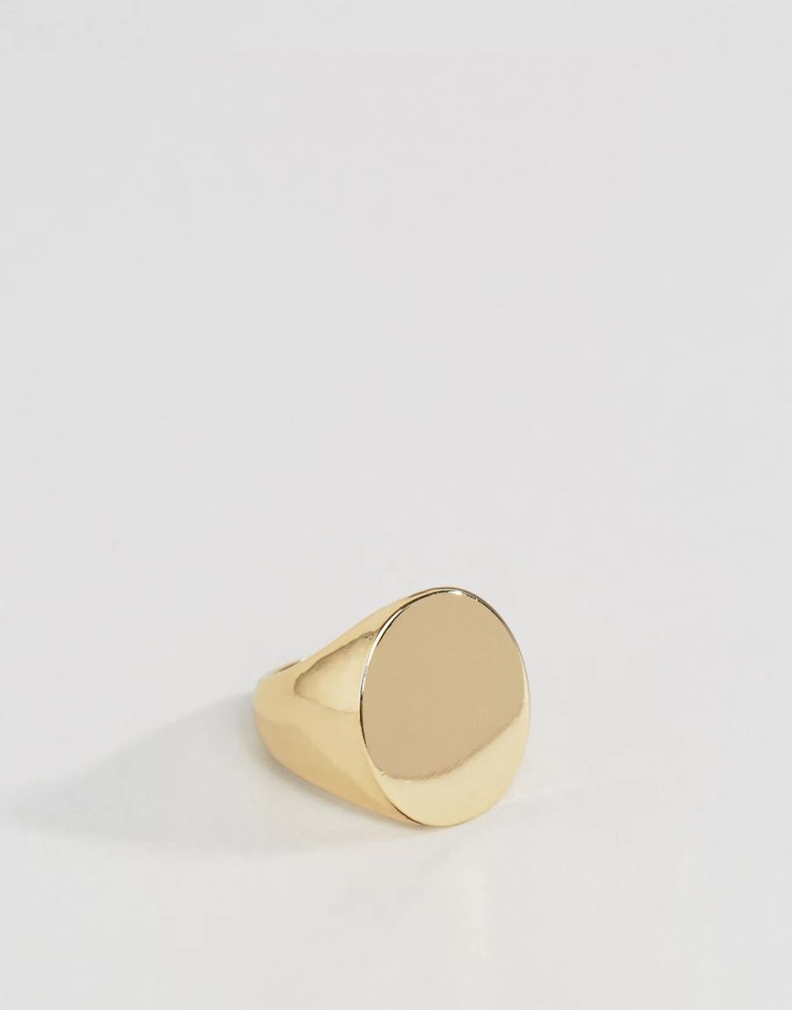 ASOS Gold Signet Ring | ASOS (Global)