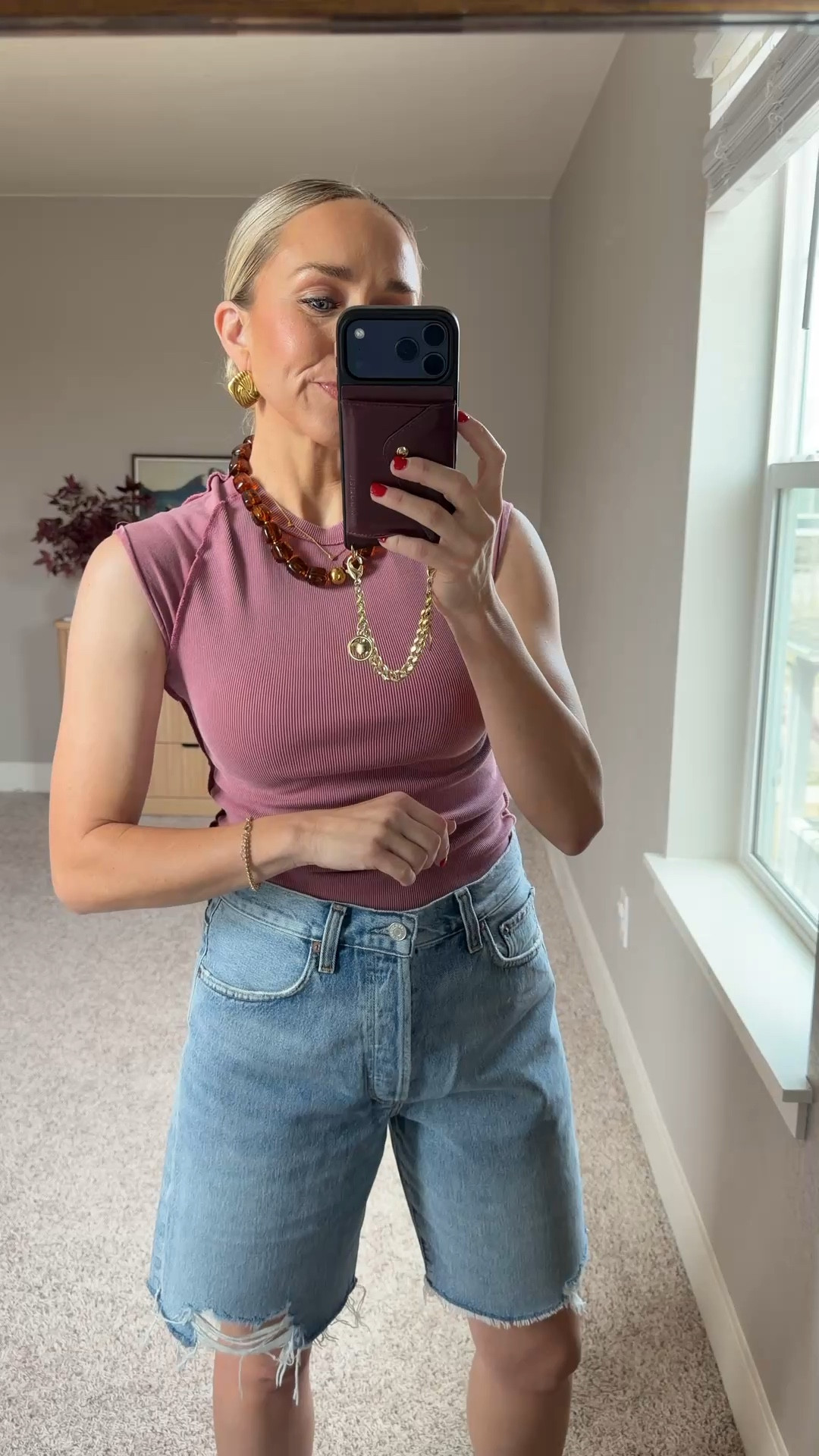 love the hem on these shorts! 

#LTKootd #LTKgrwm #LTKmomlife