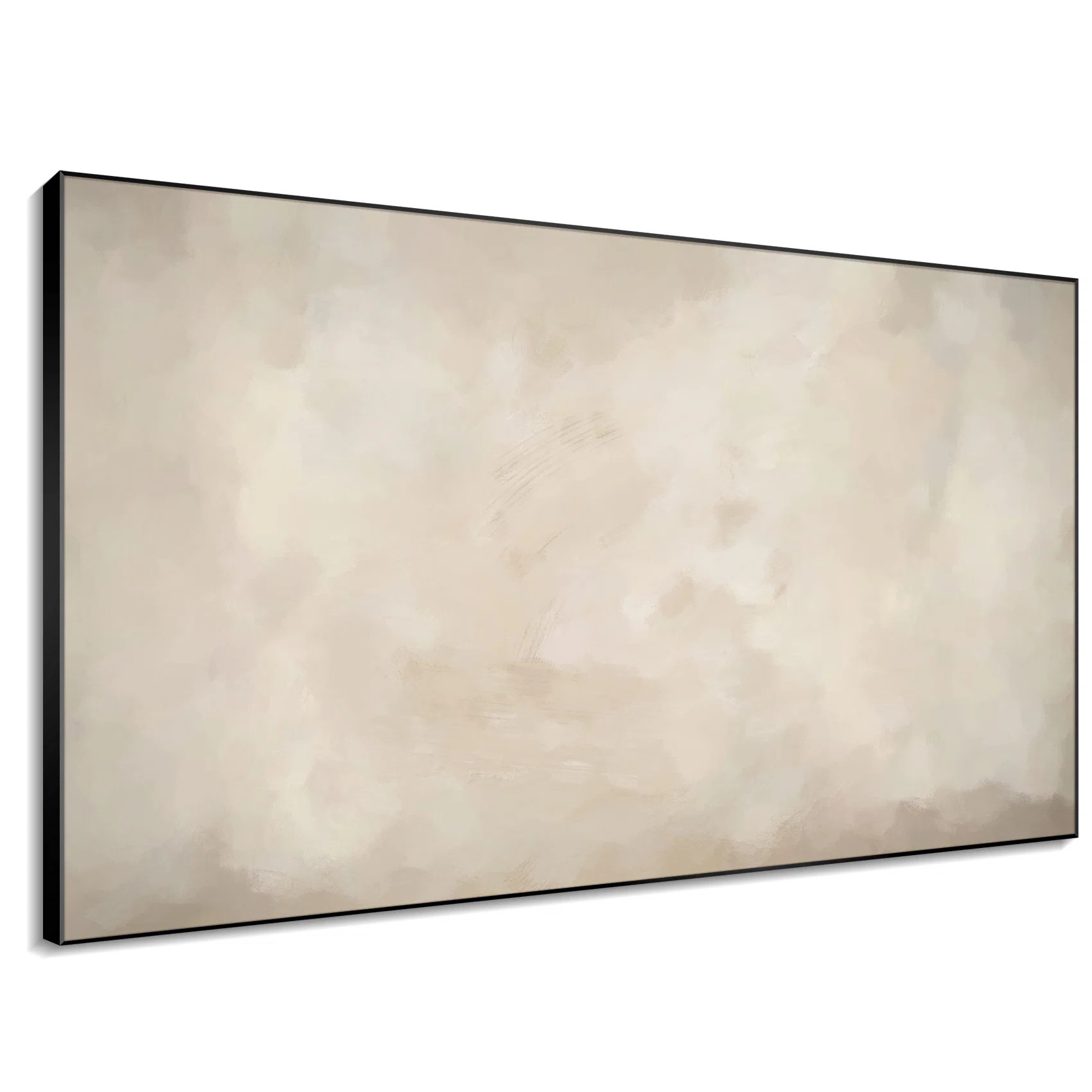 Extra Large Wall Art Fabric Print - Neutral Abstract Subtle Layered Patterns Illustrations Artwor... | Wayfair North America