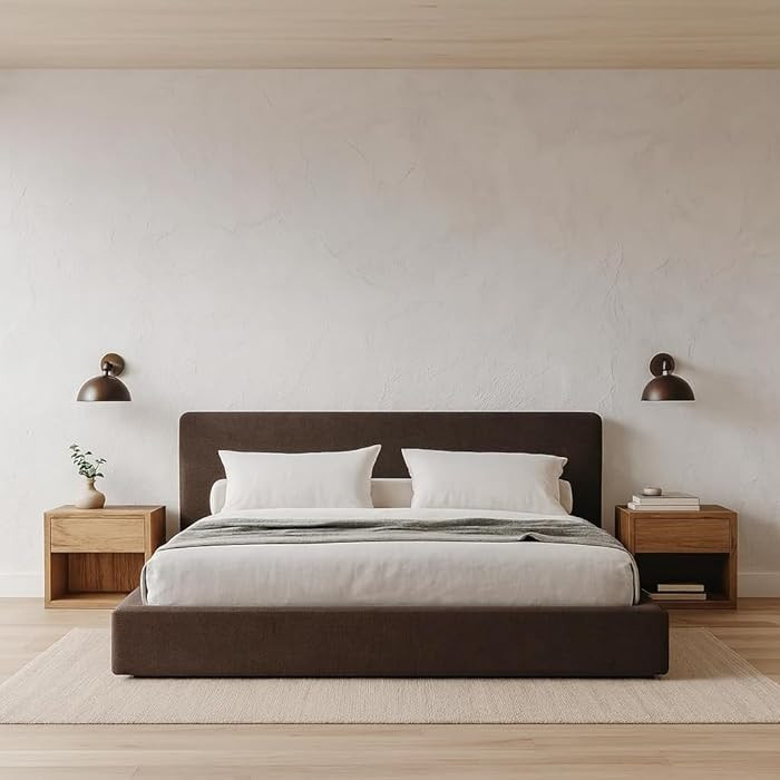 Cloud Frame Bed Washable Unzippable Upholstered Soft Foam - RH- Square - White Linen, Beige, Taup... | Amazon (US)