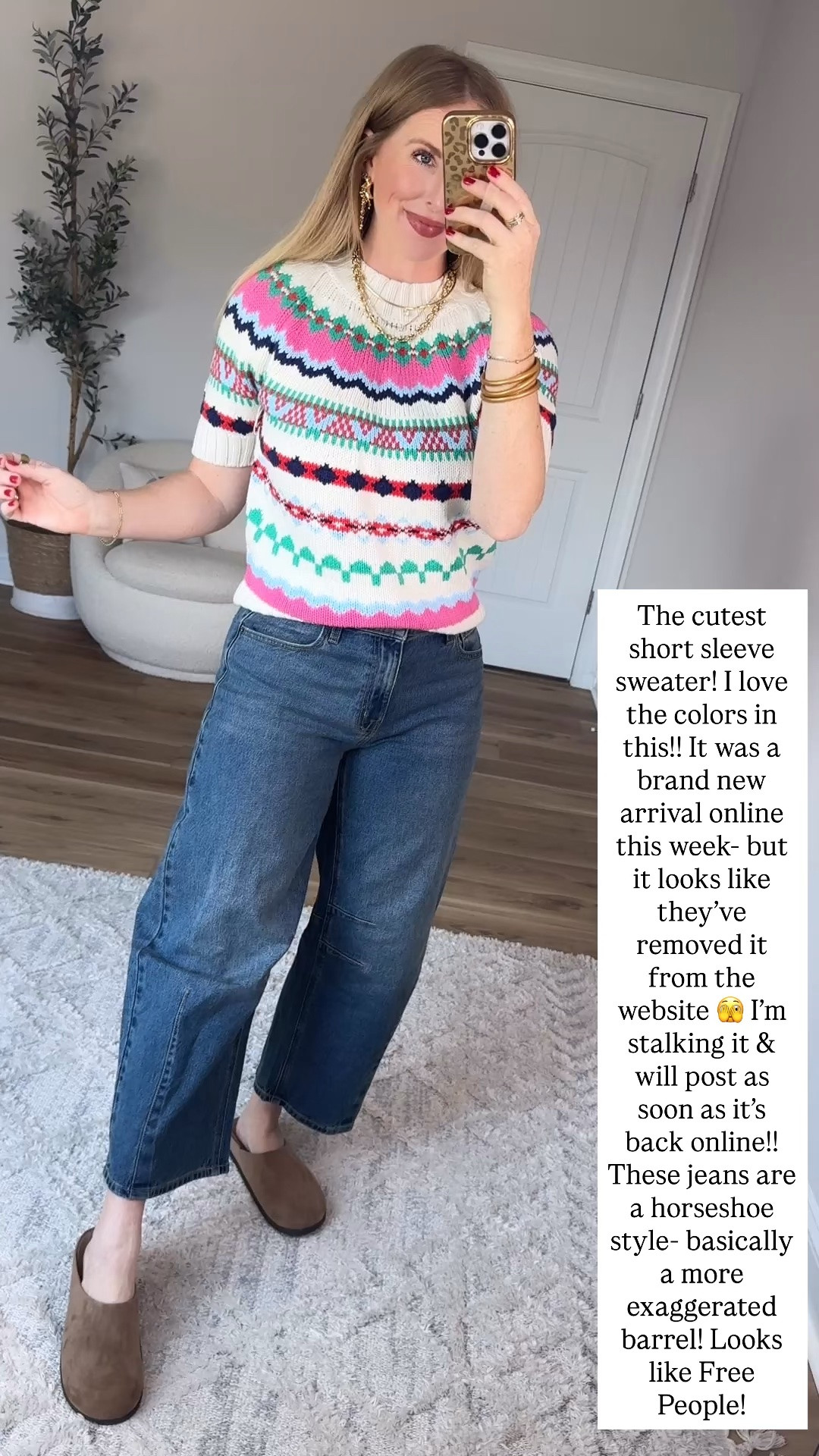 Fair isle sweater outfit from Walmart!