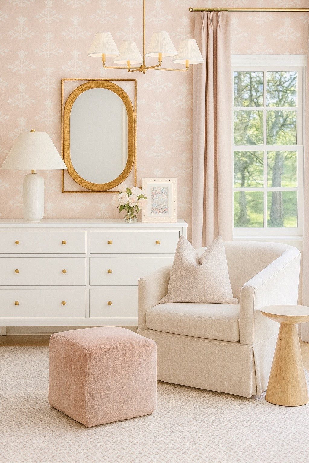 Sweet and serene pink bedroom 

#ltkhome #homedecor #girl #kidsroom 

#LTKHome #LTKKids #LTKSaleAlert