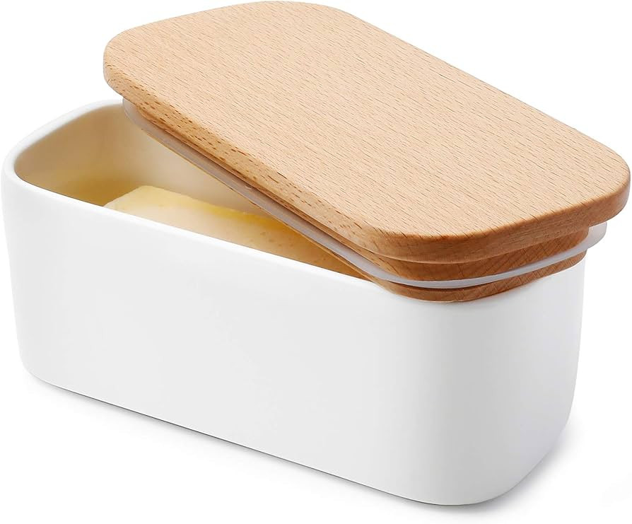 Sweese Small Butter Dish with Lid for Countertop, Airtight Butter Keeper Holds Up to 1 Sticks of ... | Amazon (US)