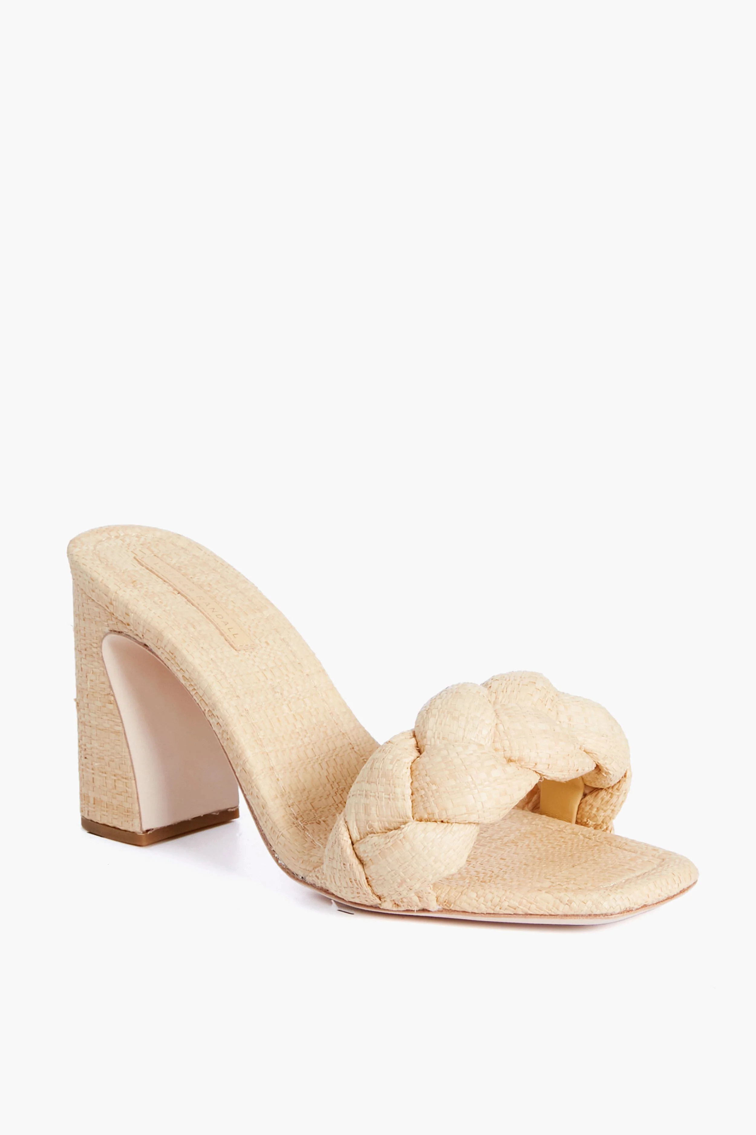 Natural Straw Freya Curved Heel Mule | Tuckernuck (US)