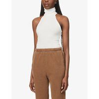 Turtleneck ribbed stretch-modal top | Selfridges