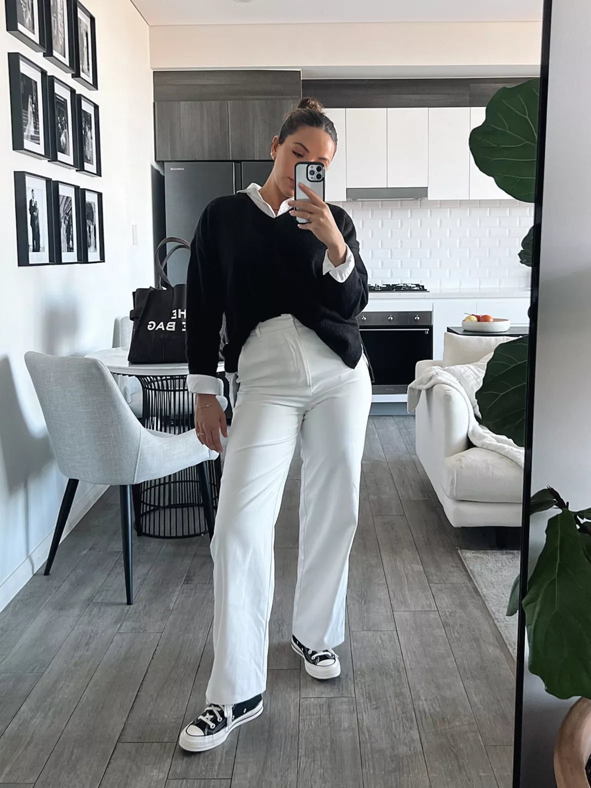 Crepe Tailored Wide Leg Pants curated on LTK