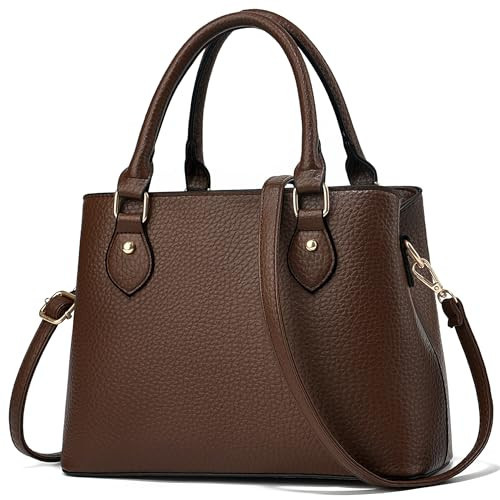 CHICAROUSAL Purses and Handbags for Women Leather Crossbody Bags Women's Tote Shoulder Bag (CC Coffee) | Amazon (US)