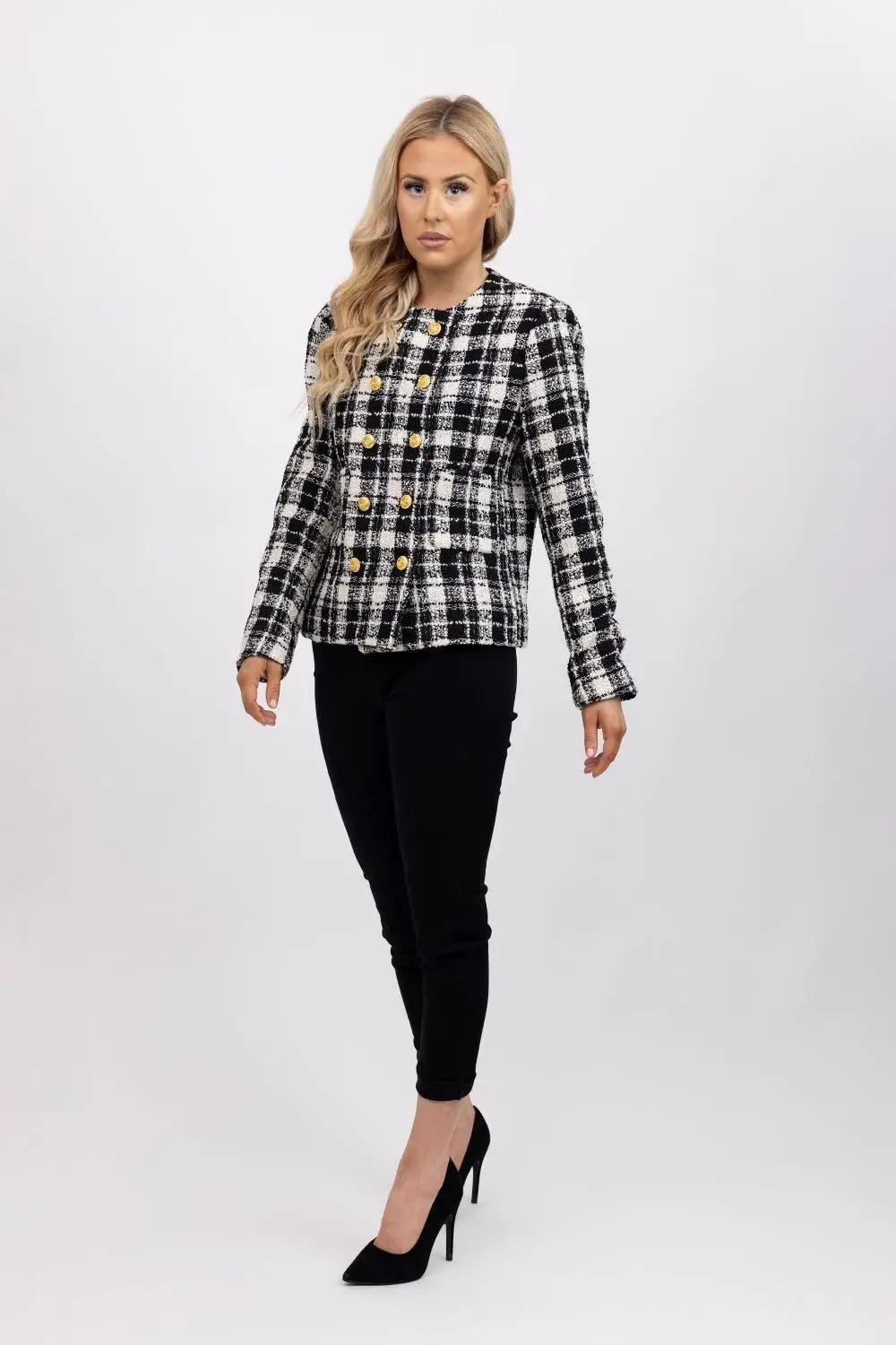 Jackets & Coats | BeReal - Astra Tweed Black and White Jacket | BeReal | Debenhams UK