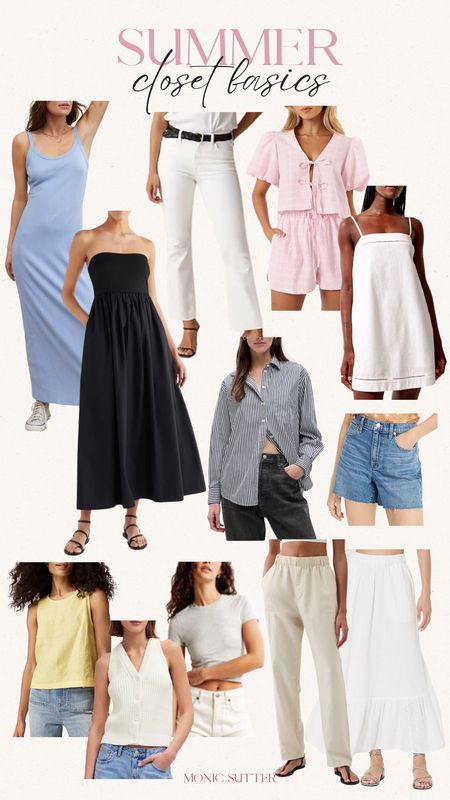 These are some of my favorite closet basics for this summer season! 

Summer fashion, maxi dress, midi dress, mini dress, summer outfit inspo, two piece set, button down shirt, tanks, linen pants, maxi skirt, affordable fashion, style

#LTKOver40 #LTKSeasonal #LTKStyleTip