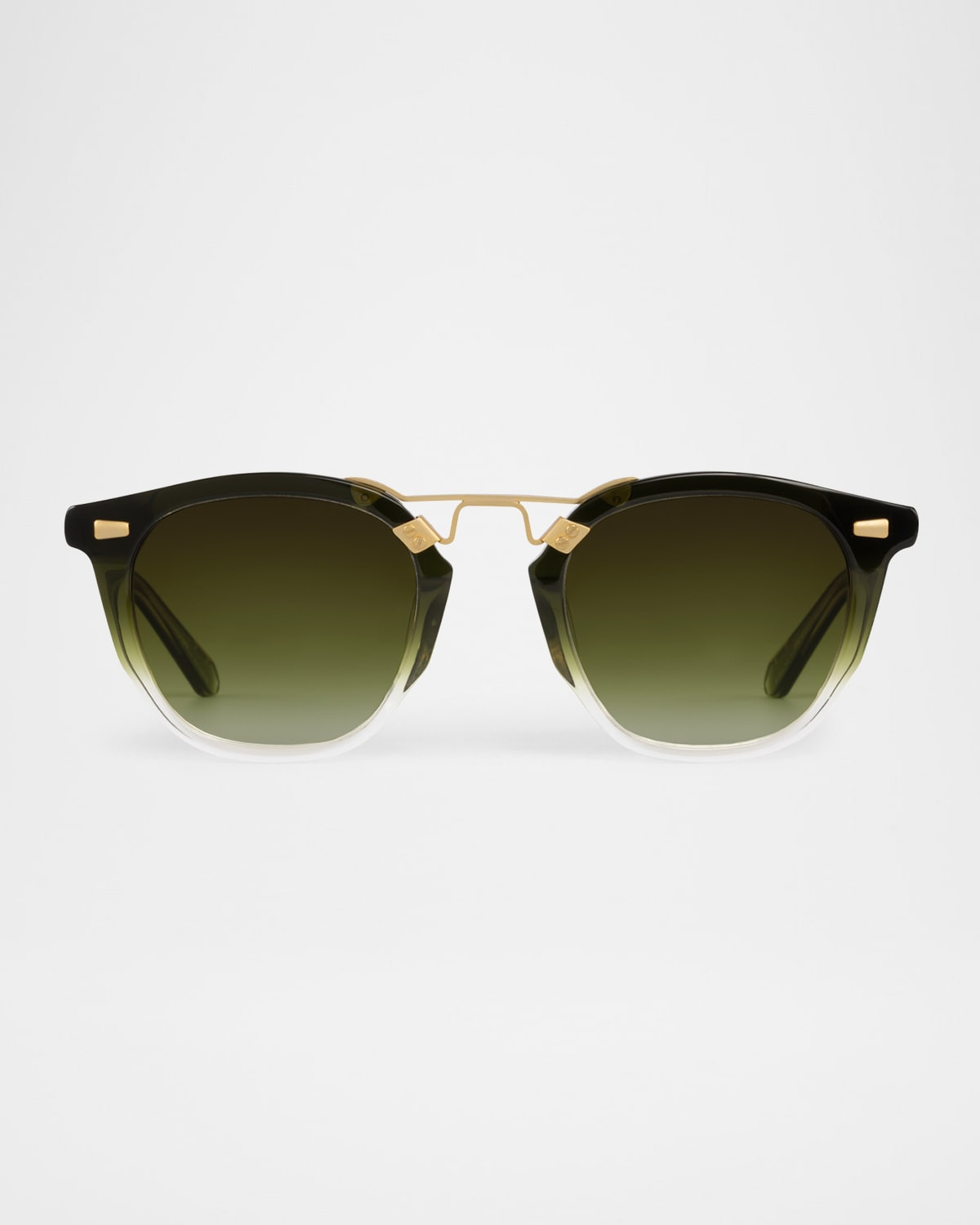 Beau II Acetate & Stainless Steel Round Sunglasses | Neiman Marcus
