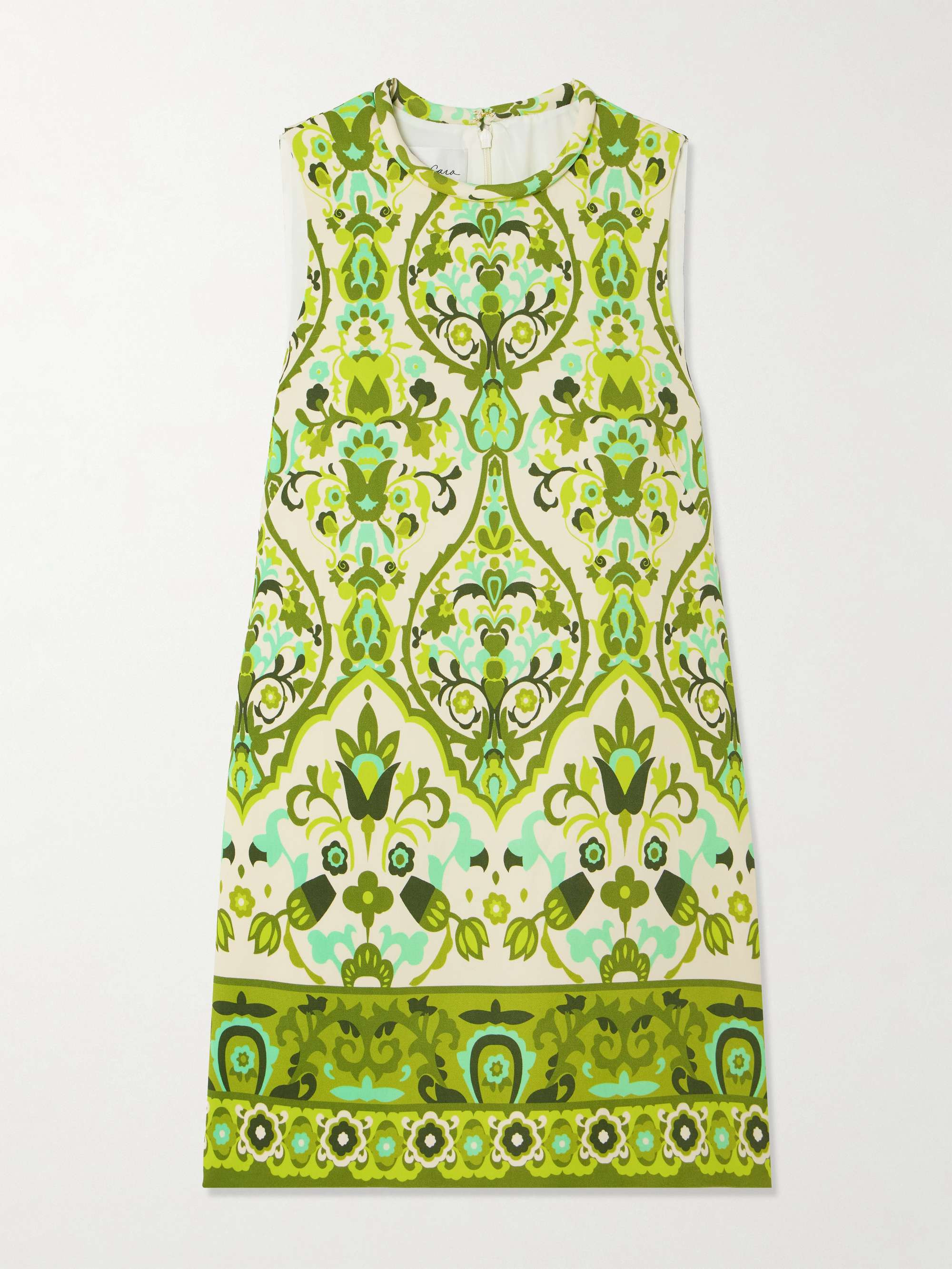 CARA CARA Mackenzie printed stretch-crepe mini dress | NET-A-PORTER | NET-A-PORTER (US)