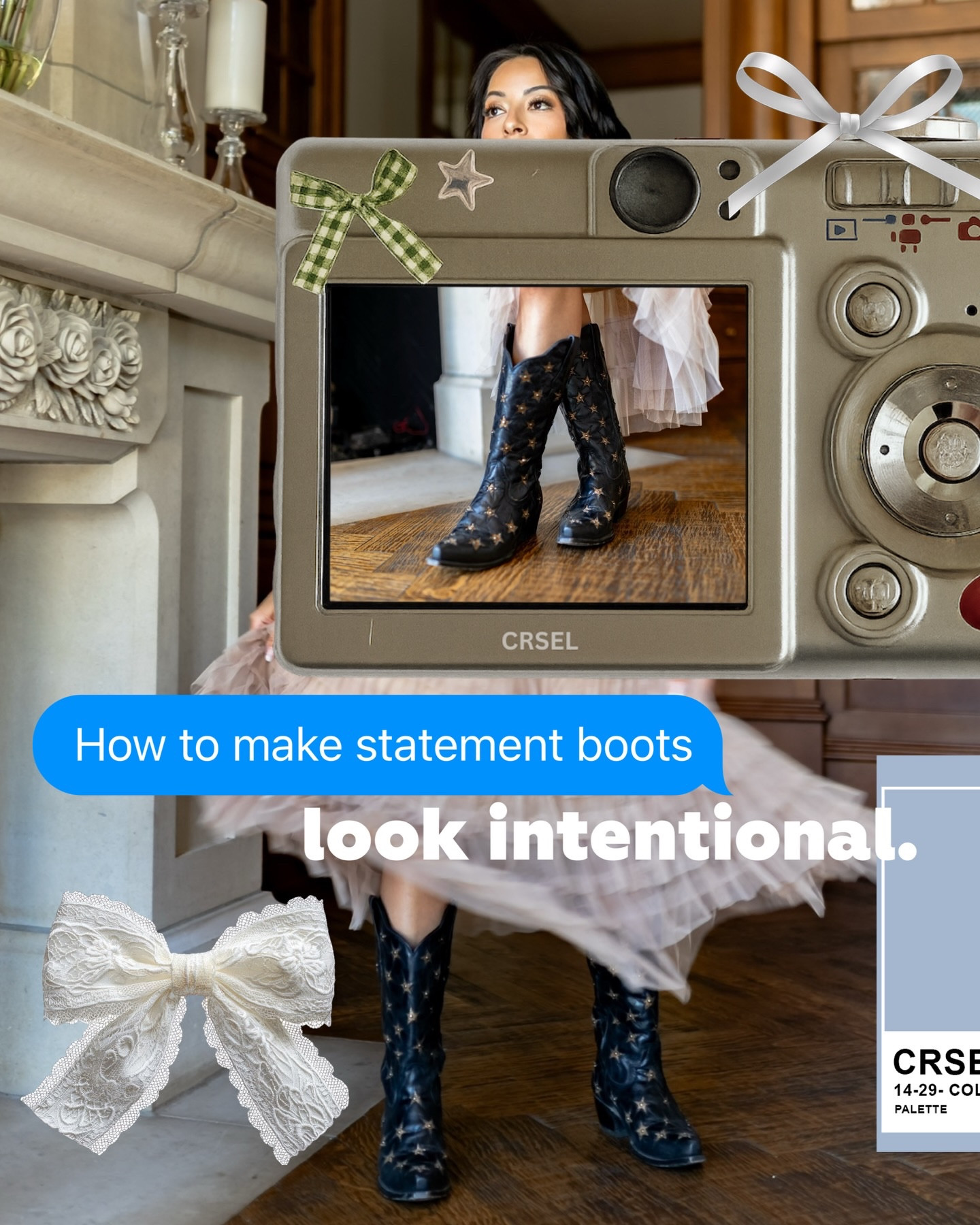 Western Wardrobe Blueprint — Episode 3: Let’s talk Statement Boots 🤍 
I’ve learned that statement boots work best when they’re styled with intention. Pair them with simple pieces, clean denim, a basic tee, or an easy dress, so the boots can lead. When everything is loud, nothing stands out.

They’re strongest when they’re the clear focal point, bringing balance and direction to an outfit. Wear them strategically, not every day, so they stay elevated and never feel costume-y.

Most importantly, choose styles that reflect you, not trends. Fringe, tooling, embroidery, or color should feel personal. That’s how a simple outfit becomes a signature look. Intentional styling always wins.

👉🏻 Follow along for more 🔗 Links in bio

#WesternWardrobeBlueprint #WesternStyleGuide #CowgirlCloset #WesternFashionDaily #HowToStyleWestern