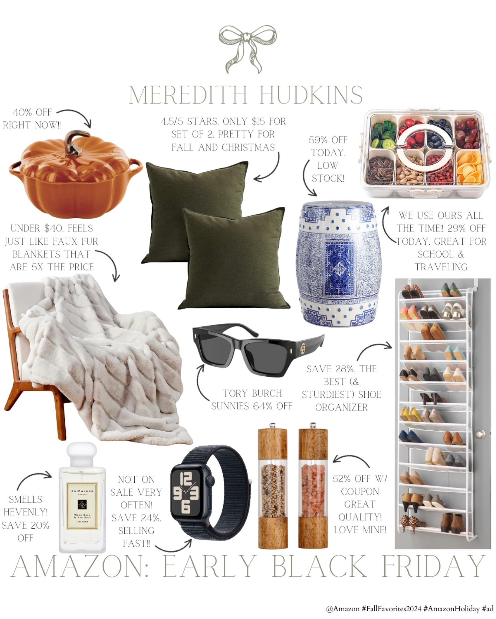 @Amazon early Black Friday deals are officially here #ad ! Here are some of my favorite deals so far. I can't get enough of these best selling home, fashion and beauty products!

Follow me the @shop.LTK app to learn more about Amazon's products & deals. I've linked all these products in my LTK Shop so you can shop directly from the app! @Shop.LTK #liketkit liketk.it/xx


#fallfavorites2024 #amazonholiday
Meredith Hudkins preppy style, classic style, timeless, home decor, traditional home decor, household essentials, sale finds, home decor, beauty women's fashion, fall fashion, winter fashion, autumn style, autumn fashion, fall outfits, Christmas, Amazon fashion

#LTKGiftGuide #LTKSaleAlert #LTKHome