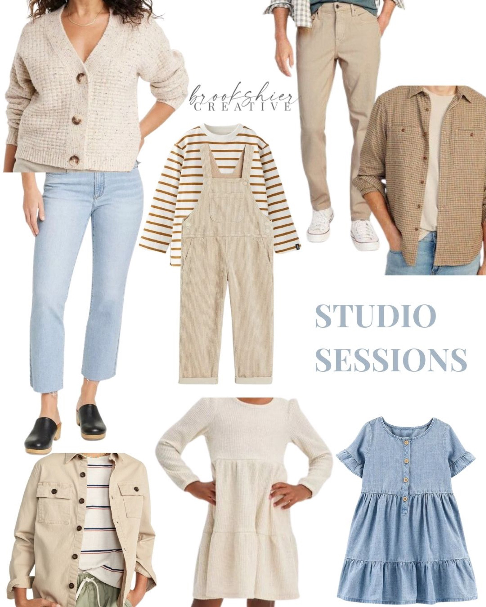 These neutral outfits are perfect for studio photo sessions. 

#LTKfindsunder50 #LTKkids #LTKfamily