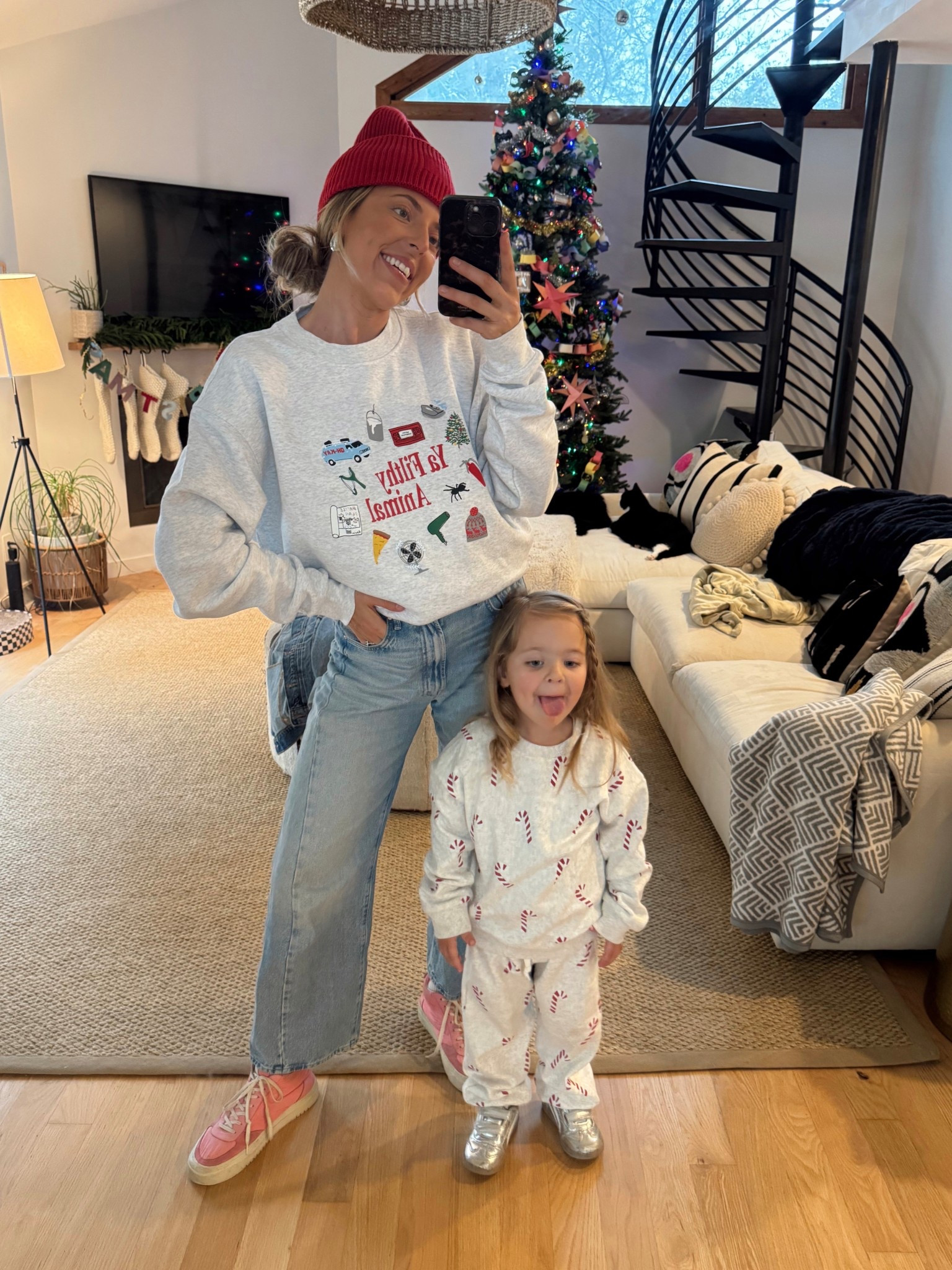 Size large sweatshirt, size 26 jeans (run small) 