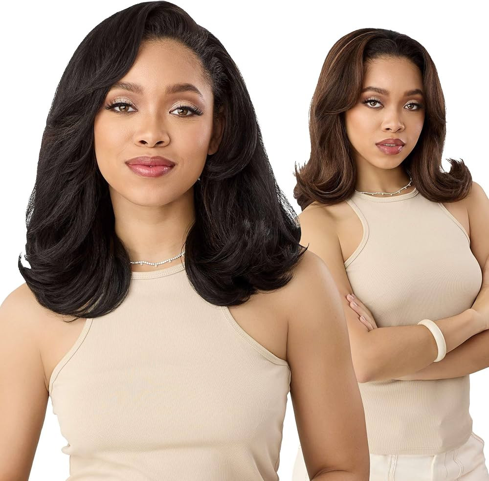 Outre Quick Weave Synthetic Half Wig - Poppy (DR2/CREAMY TOFFEE) | Amazon (US)