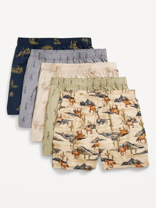 5-Pack Soft-Washed Boxer Shorts -- 3.75-inch inseam | Old Navy (US)