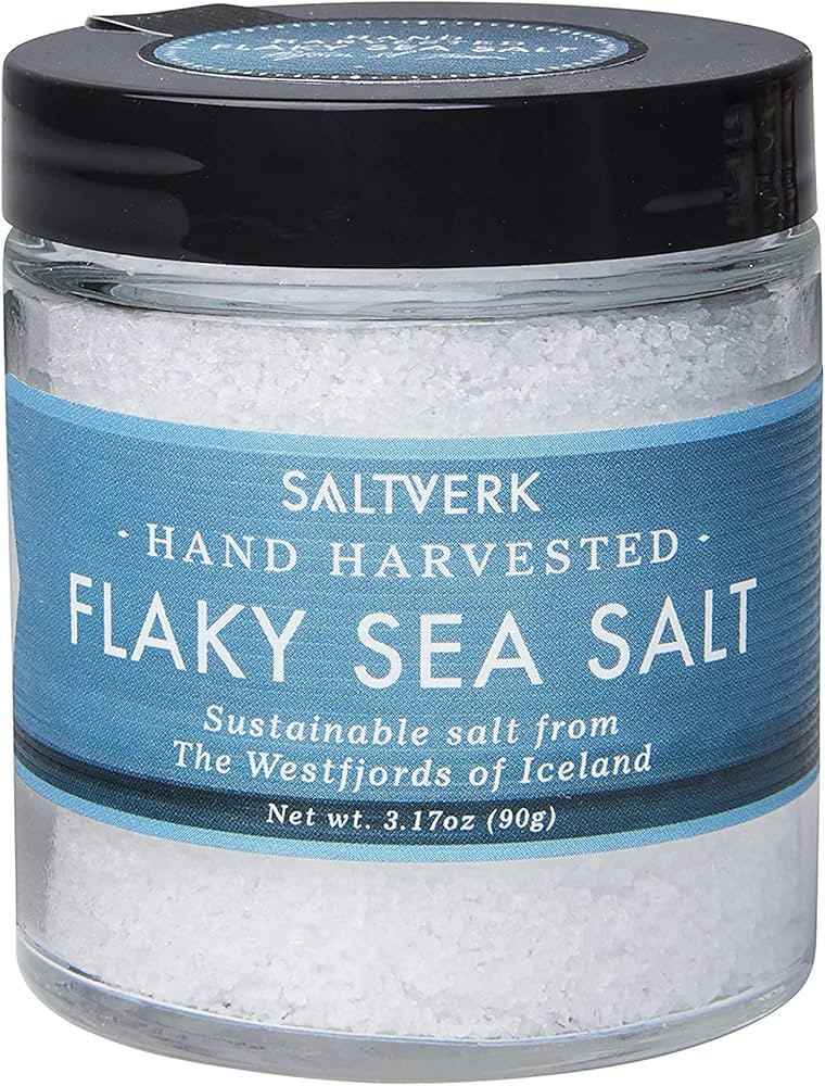 Saltverk Flaky Sea Salt - 3.17 Ounce Jar - Hand Harvested Gourmet - Sustainably Made | Amazon (US)