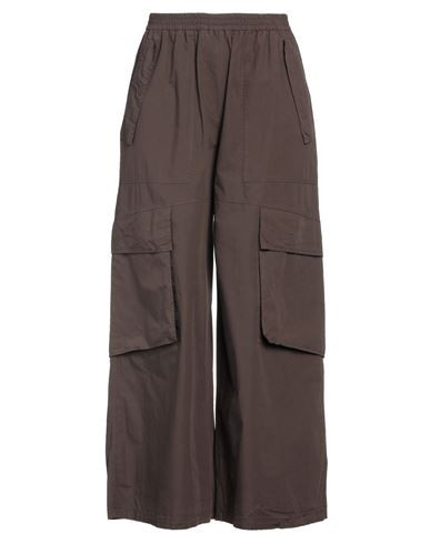 8pm Woman Pants Dark brown Size S Cotton | YOOX (US)