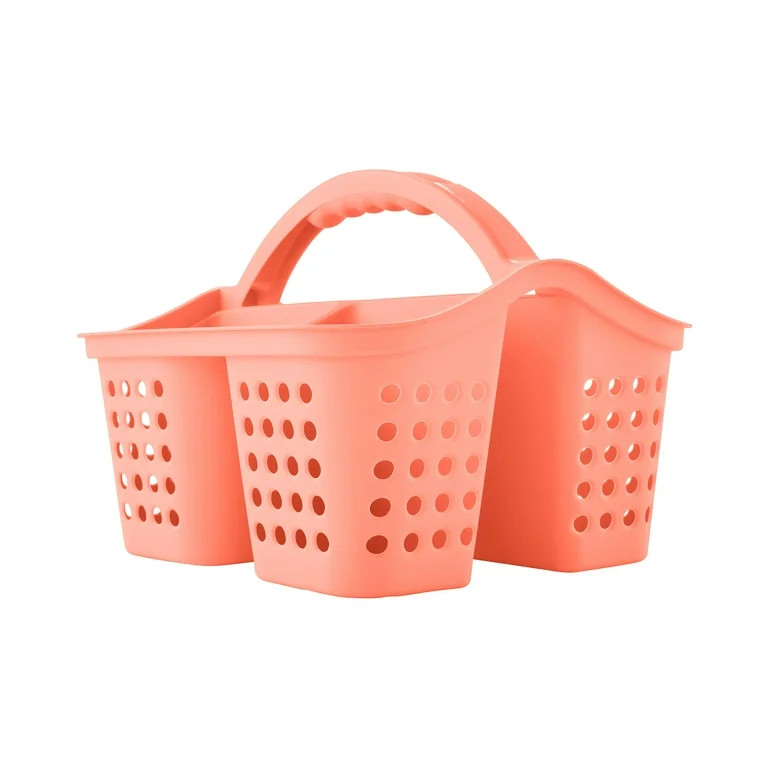 Mainstays by Becky G. & Alejandra Small Portable Shower Caddy, Coral | Walmart (US)