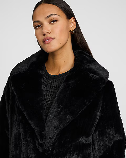 Soft Faux Fur Maxi Coat | Express
