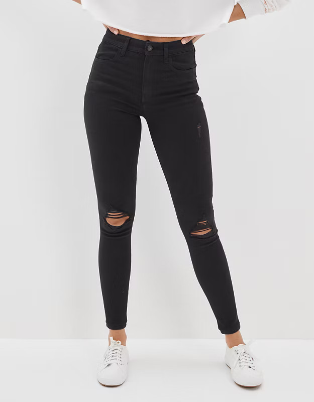 AE Ne(x)t Level Ripped Super High-Waisted Jegging | American Eagle Outfitters (US & CA)