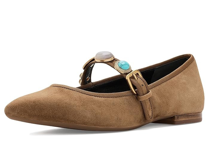 Veronica Beard Selene Charms Women's Flat Shoes Chestnut: 9.5 M | Zappos.com