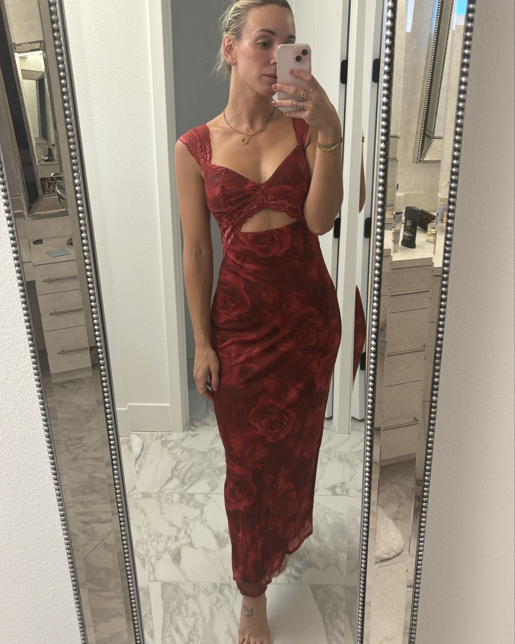 Obsessed with this red roses sexy dress from Vici. Definitely saving this for a special night. 🌹

#LTKStyleTip #LTKU #LTKFallSale