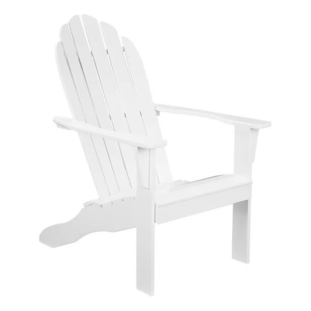 Mainstays Weather Resistant Rubberwood Adirondack Chair - White - Walmart.com | Walmart (US)