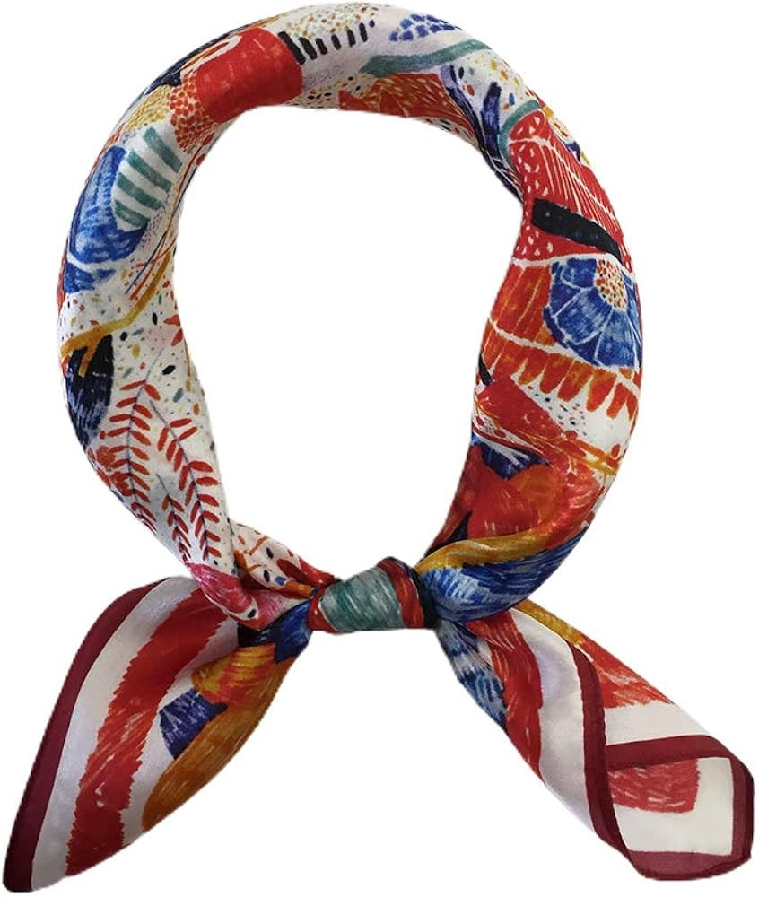 FONYVE 100% Mulberry Silk Scarfs for Women-Lightweight Square Satin Head Scarf-Small Silk Hair Sc... | Amazon (US)