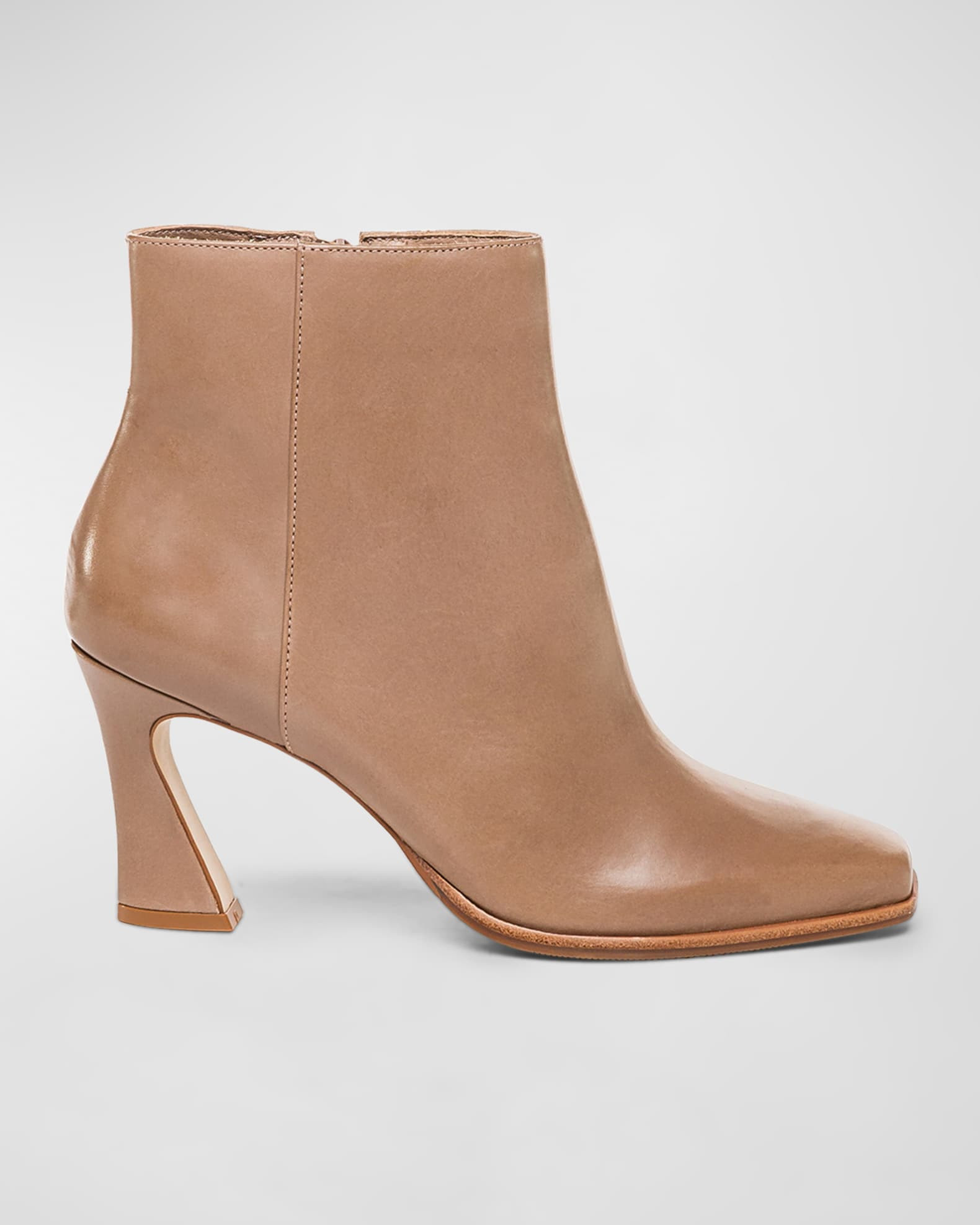 Bernardo Bowery Calfskin Ankle Booties | Neiman Marcus
